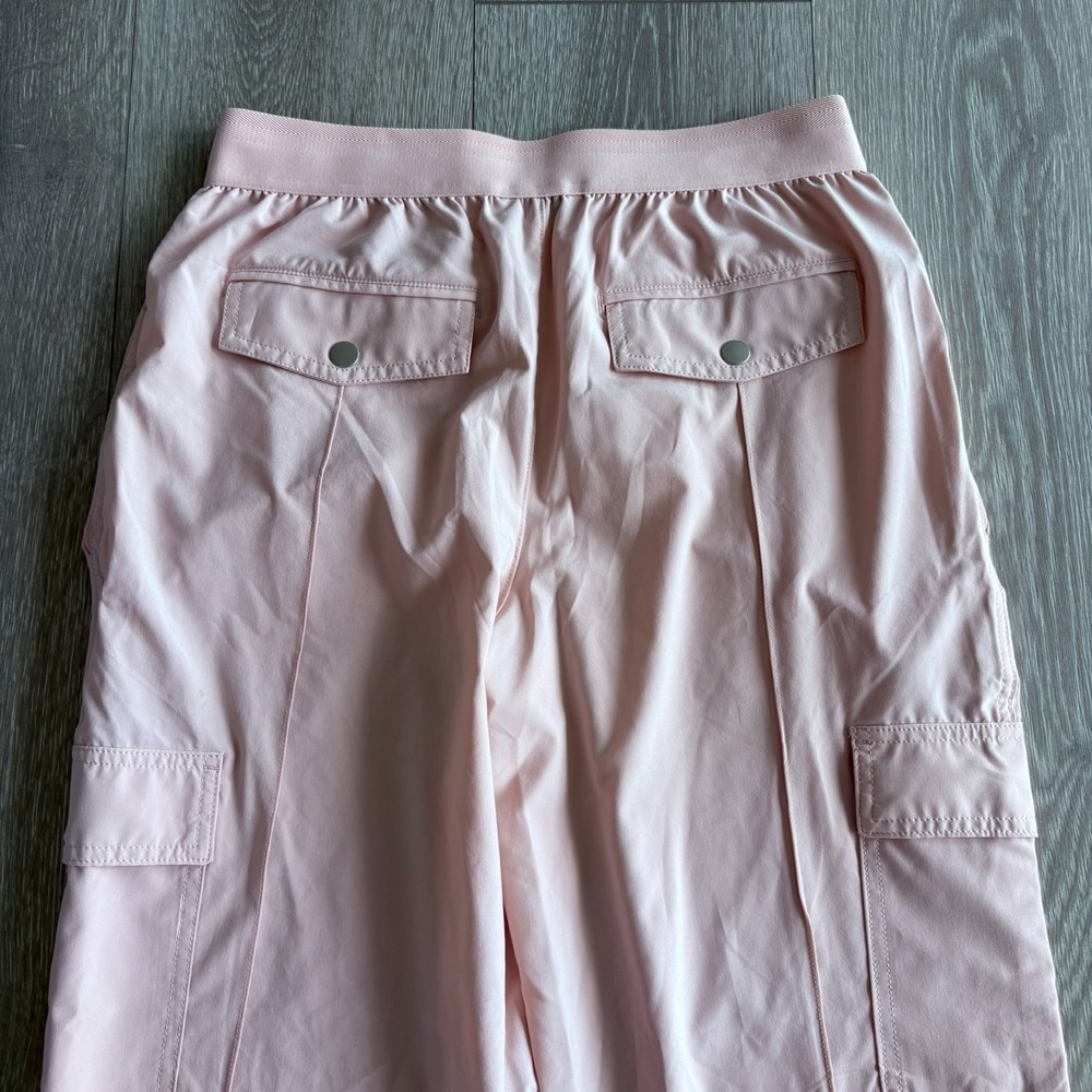Athleta Womens Light Pink High Rise Straight Leg Vienna Cargo Pants Size 12/P - Picture 11 of 14